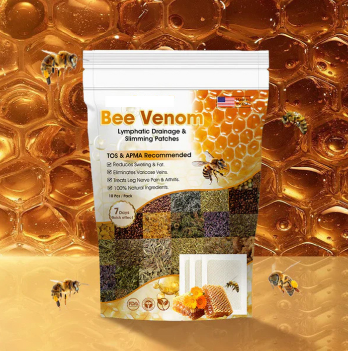 Bee Venom Lymphatic Drainage & Slimming Foot Patches (Pack of 10 Patches)
